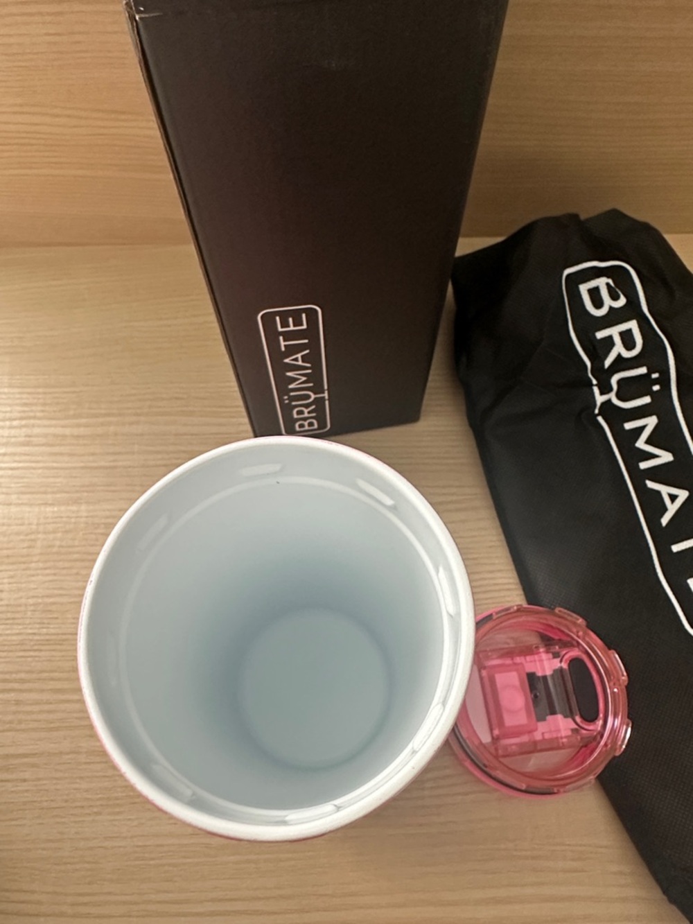 Brumate Pink Gingham Strova 18oz - Picture 5 of 6